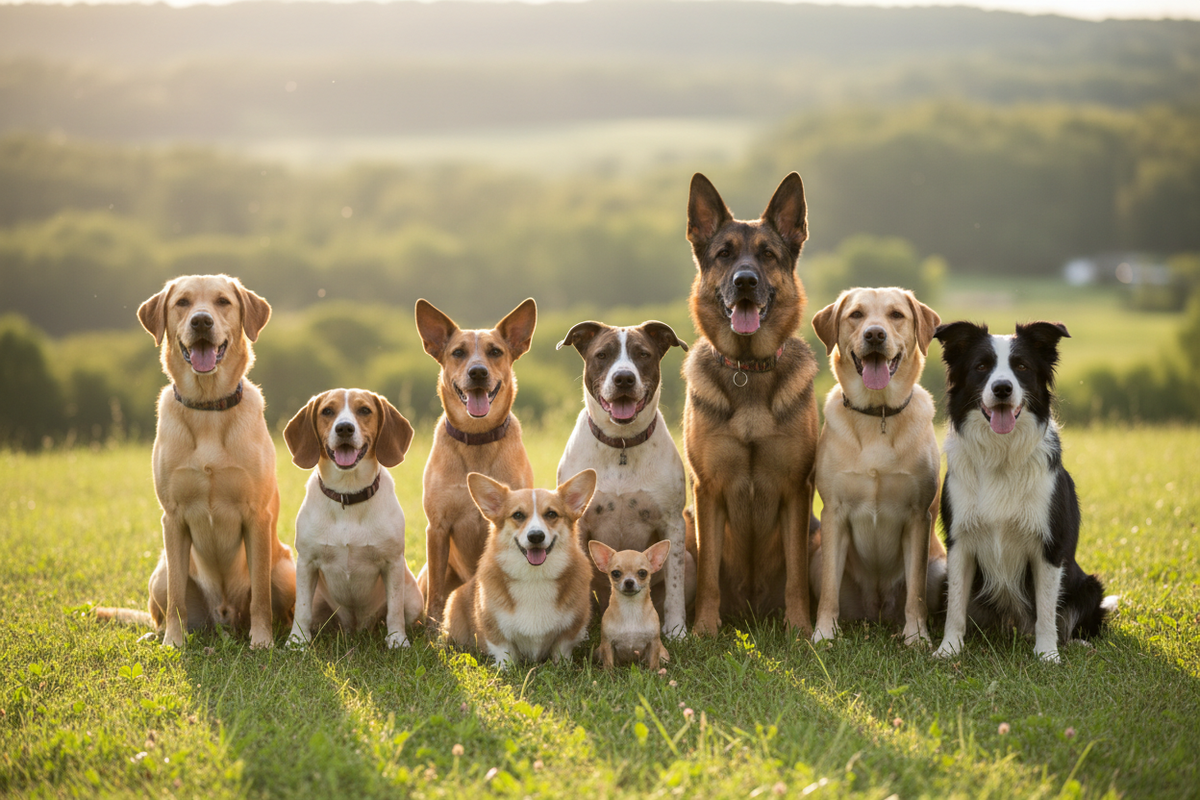 9 Dog Breeds Outdoors