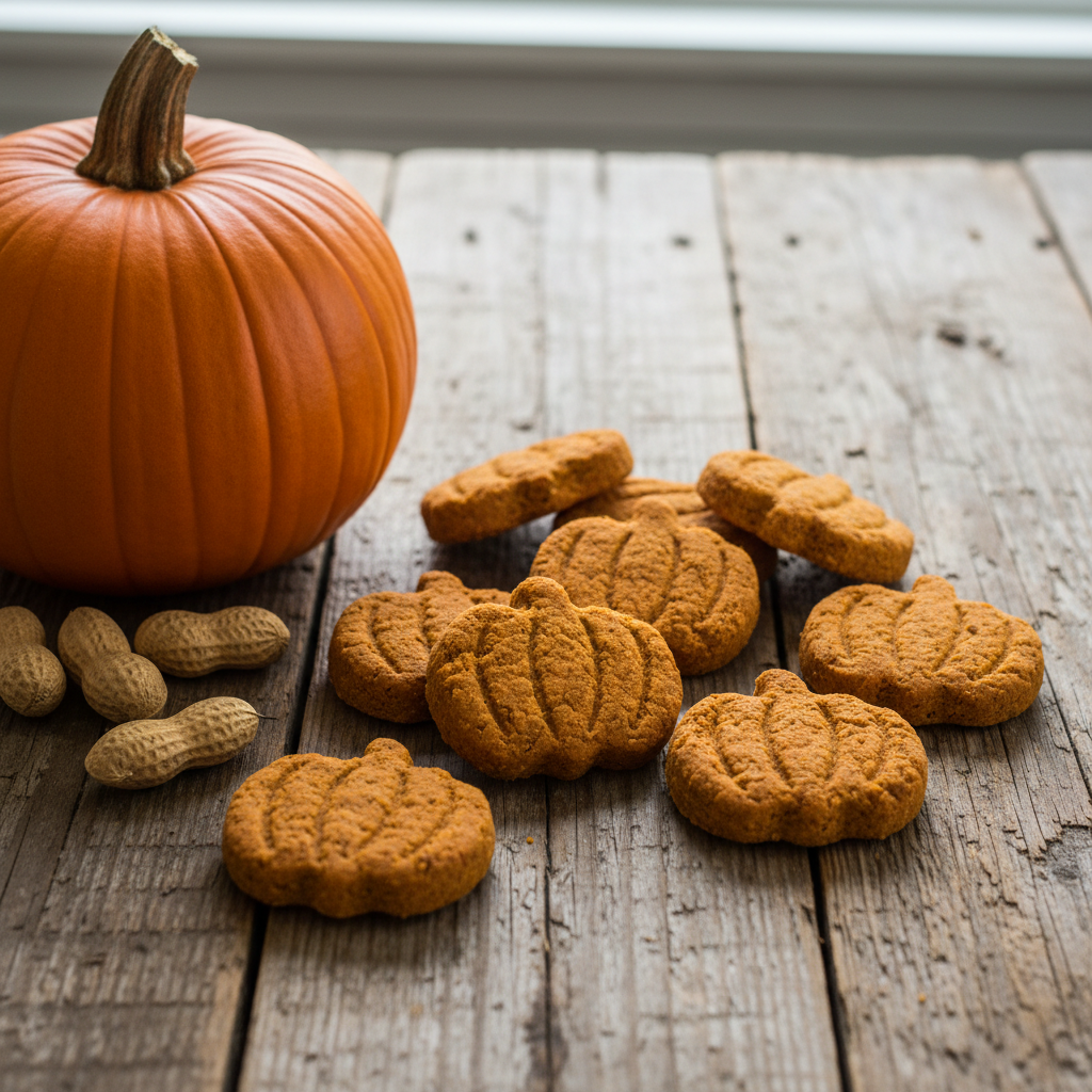 Peanut Butter Pumpkin Biscuits